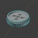 3d Handwheel with flange model buy - render