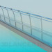3d model Metal railing - preview