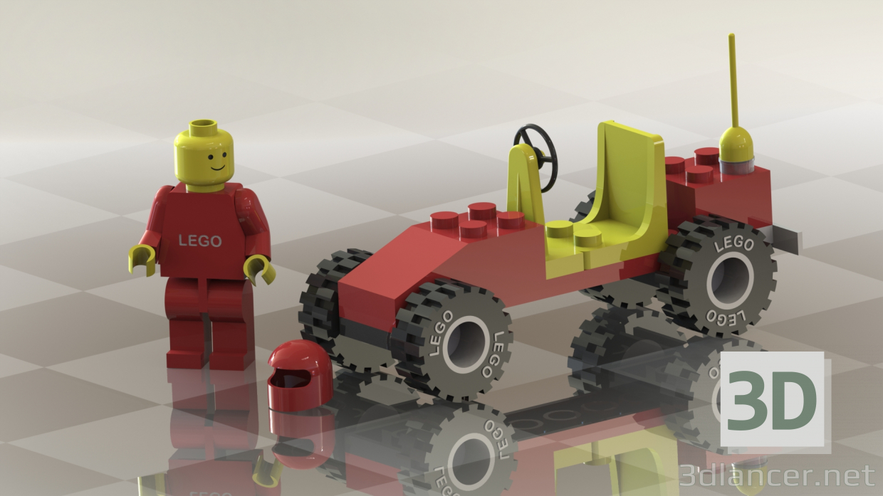3d model Lego - vista previa