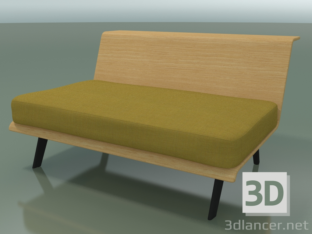 modello 3D Modulo centrale Lounge 4419 (L 120 cm, Rovere naturale) - anteprima
