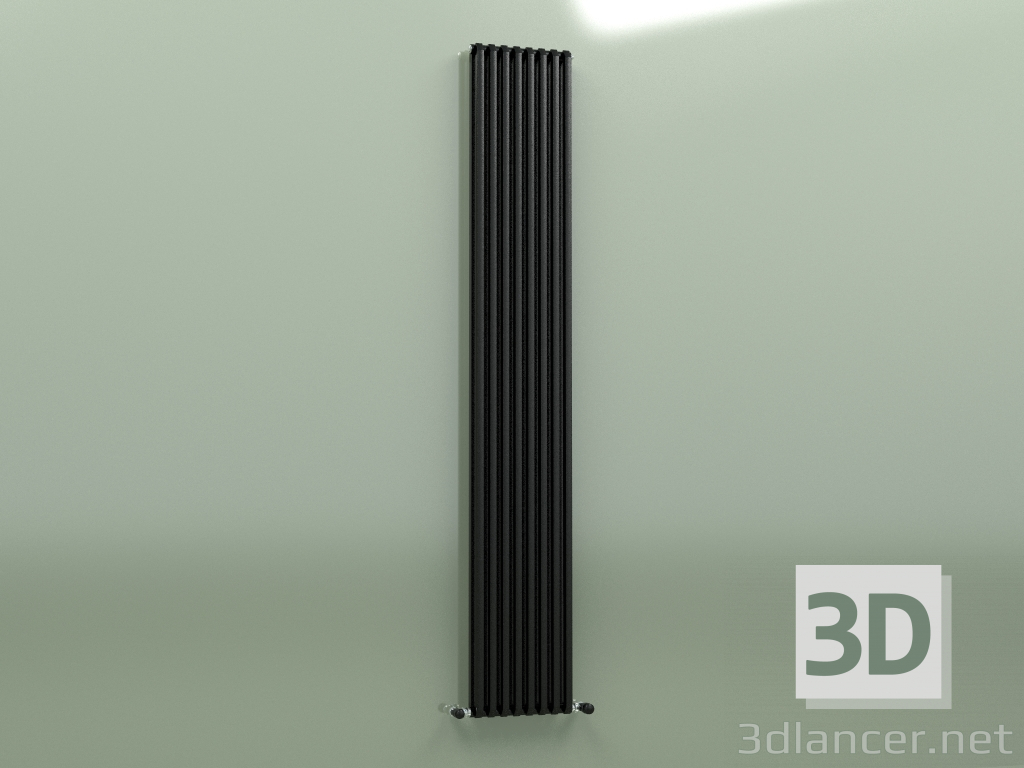modèle 3D Radiateur SAX 2 (H 2000 8 EL, Noir - RAL 9005) - preview