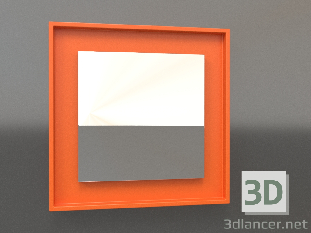 3 डी मॉडल मिरर ZL 18 (400x400, चमकदार चमकीला नारंगी) - पूर्वावलोकन
