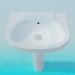 3d model Sink on the stem - preview