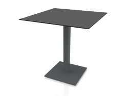 Dining table on a column leg 70x70 (Anthracite)