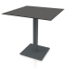 modèle 3D Table à manger sur pied colonne 70x70 (Anthracite) - preview