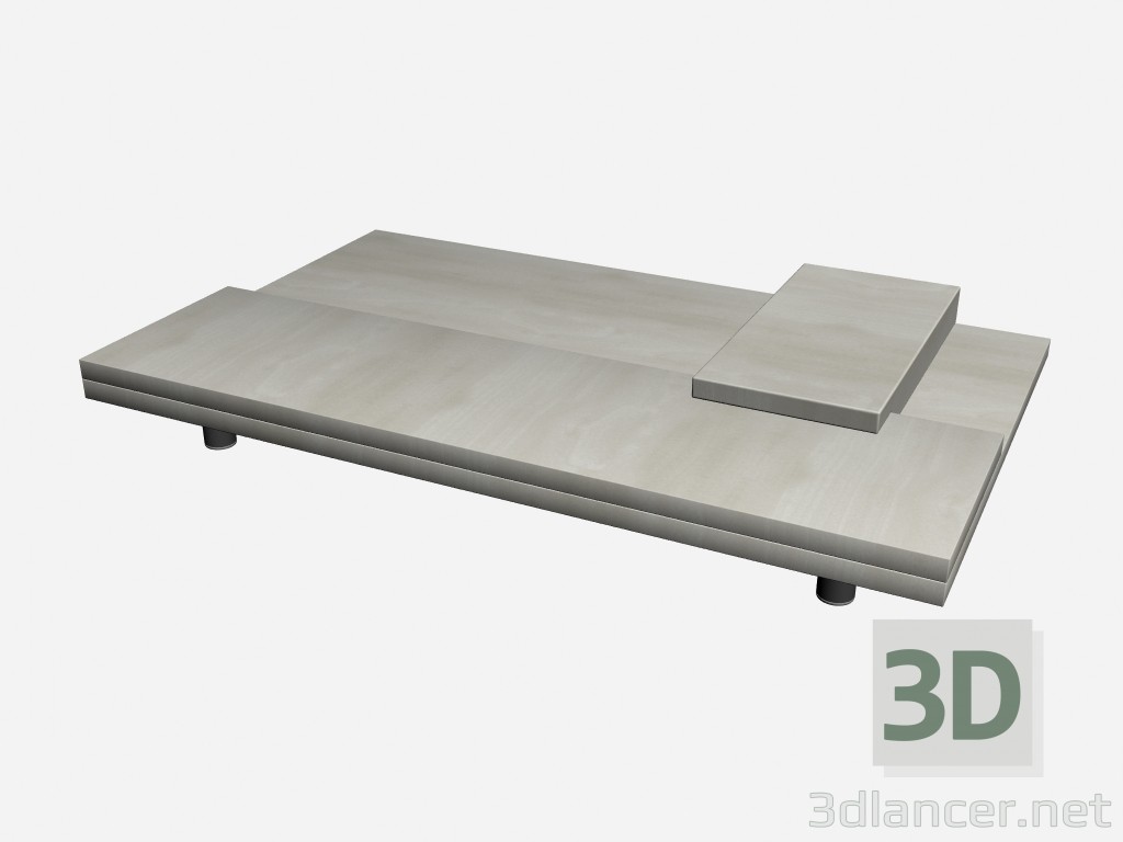 modèle 3D Table basse époque - preview