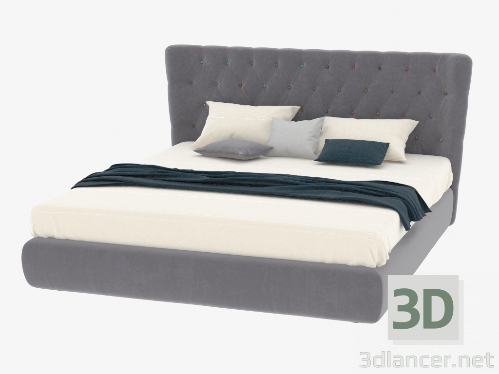 3d модель Ліжко двомісна Selene – превью