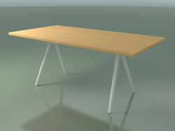 Rectangular table 5432 (H 74 - 90x180 cm, legs 150 °, veneered L22 natural oak, V12)