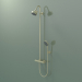 3d model Shower pipe with thermostat and 3jet overhead shower (34640250) - preview