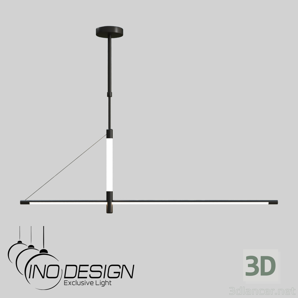 modello 3D Inodesign Ren Nero 40.8511 - anteprima