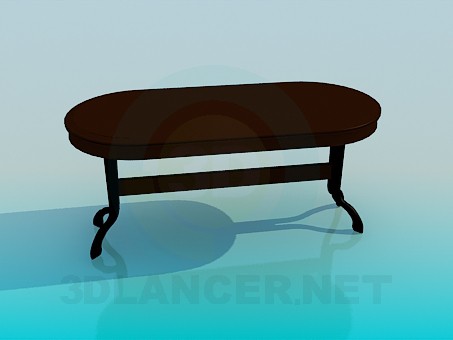 3d модель Стол в столовую комнату – превью