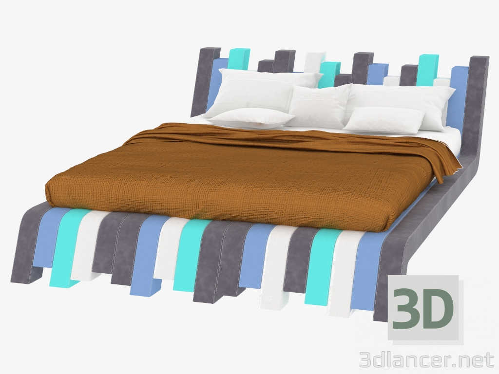 modèle 3D Lit double Cu.Bed Color - preview