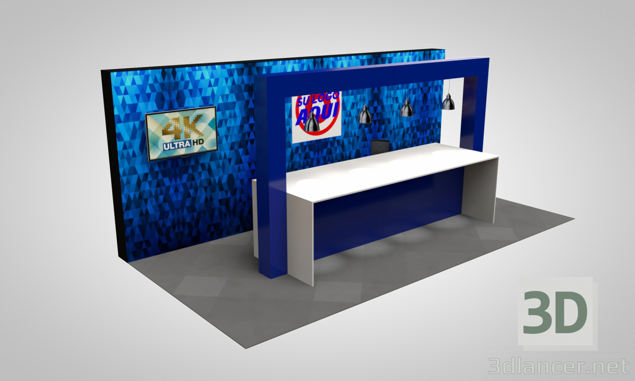 3d model Promotional Installation - preview