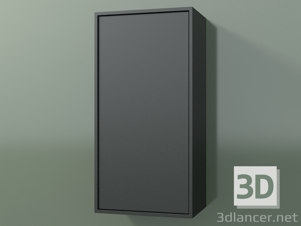 3d модель Настенный шкаф с 1 дверцей (8BUBBCD01, 8BUBBCS01, Deep Nocturne C38, L 36, P 24, H 72 cm) – превью