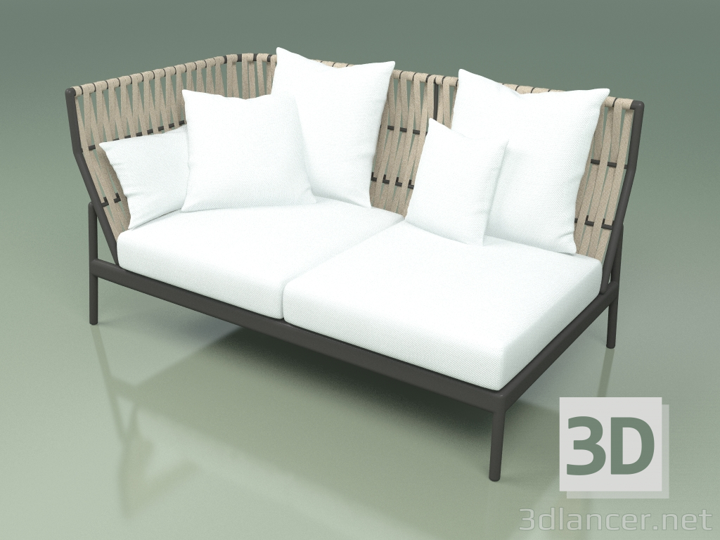 modello 3D Modulo divano destro 104 (Belt Sand) - anteprima