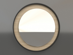 Miroir ZL 19 (D=568, bois blanc, noir)