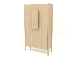 Garderobe mit kurzen Griffen B 01 (800x300x1400, Holz weiß)