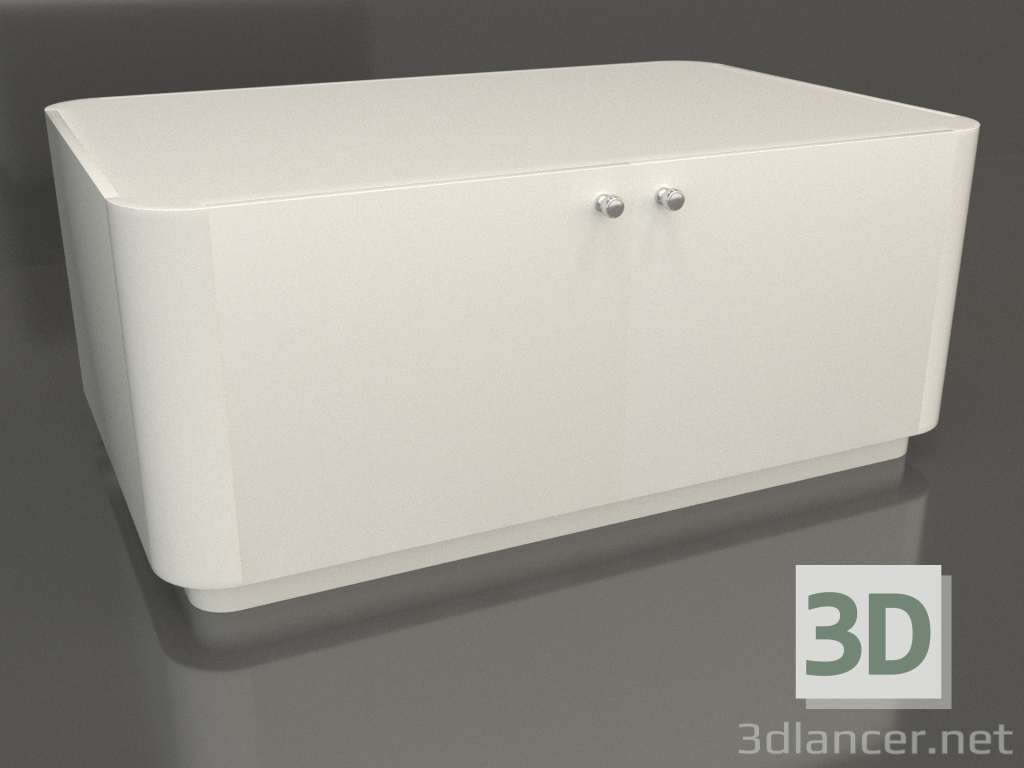 3d model Mueble TM 032 (1060x700x450, color plástico blanco) - vista previa
