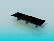 La mesa rectangular