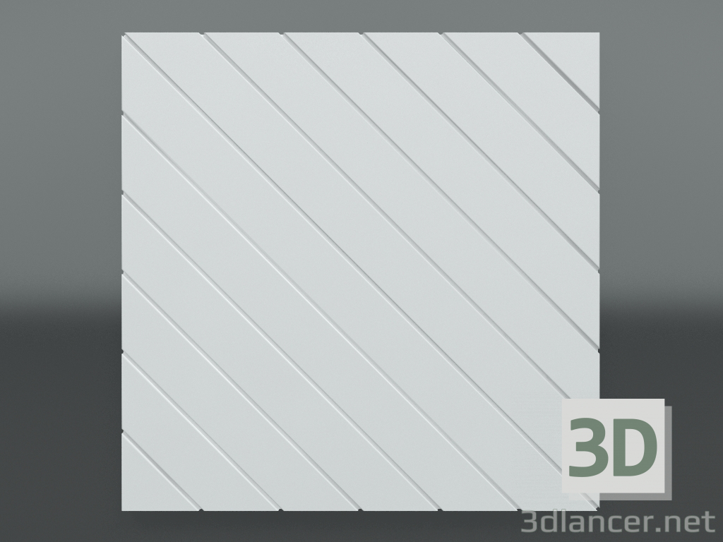 modèle 3D Panneau de plâtre 3d P-609 - preview
