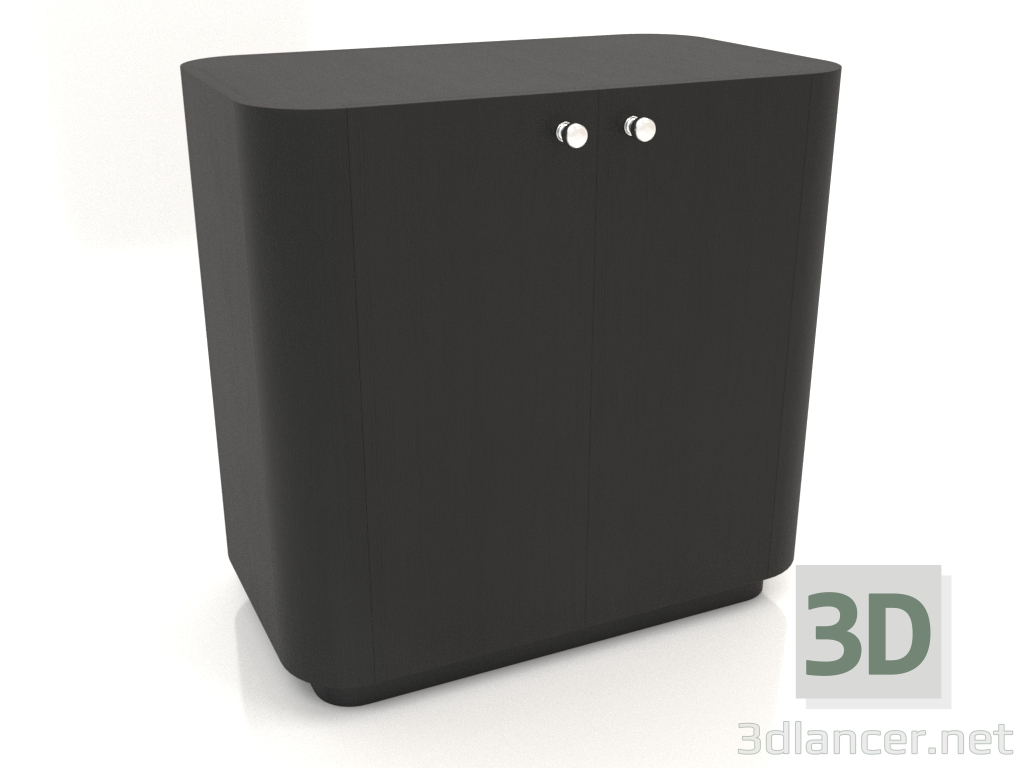 modello 3D Armadio TM 031 (660x400x650, legno nero) - anteprima