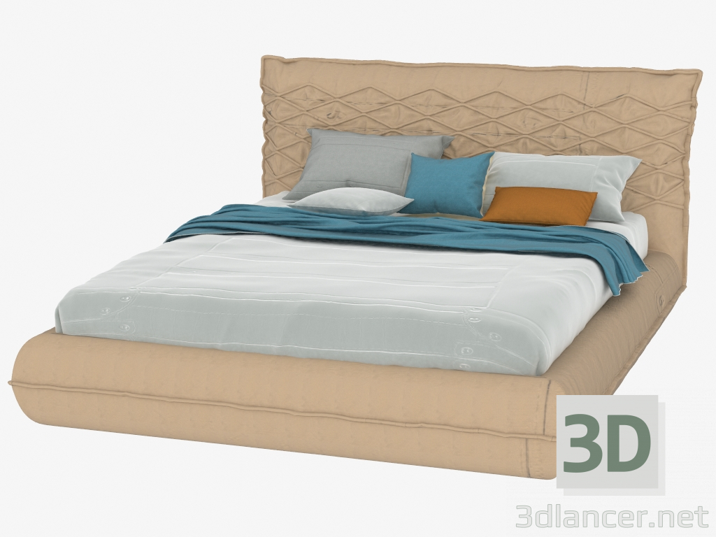 3d модель Ліжко двомісна Nido – превью
