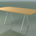 3D Modell Seifenförmiger Tisch 5432 (H 74 - 90x180 cm, Beine 180 °, furnierte L22 natürliche Eiche, V12) - Vorschau