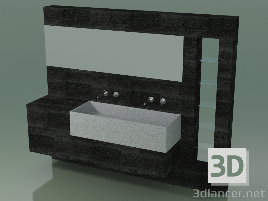 3D Modell Badezimmerdekorsystem (D03) - Vorschau