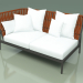 modello 3D Modulo divano destro 104 (cintura arancione) - anteprima