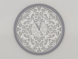 Wall clock REFINED (silver, 1.5m)