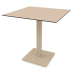 modèle 3D Table à manger sur pied colonne 70x70 (Sable) - preview
