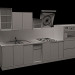 Cocina 3D modelo Compro - render