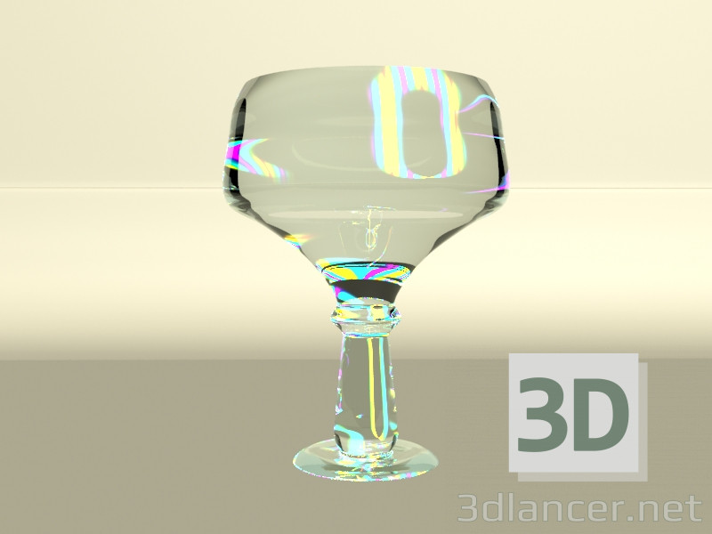 modello 3D Vaso trasparente - anteprima