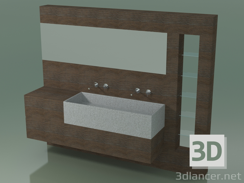 3 डी मॉडल बाथरूम सजावट प्रणाली (D01) - पूर्वावलोकन