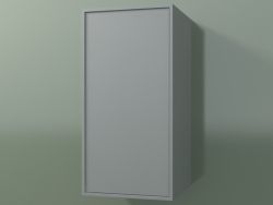 Armario de pared con 1 puerta (8BUBBDD01, 8BUBBDS01, Silver Grey C35, L 36, P 36, H 72 cm)
