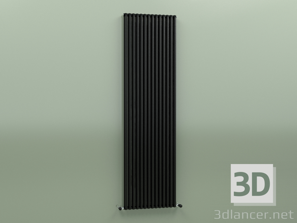 modèle 3D Radiateur SAX 2 (H 2000 14 EL, Noir - RAL 9005) - preview