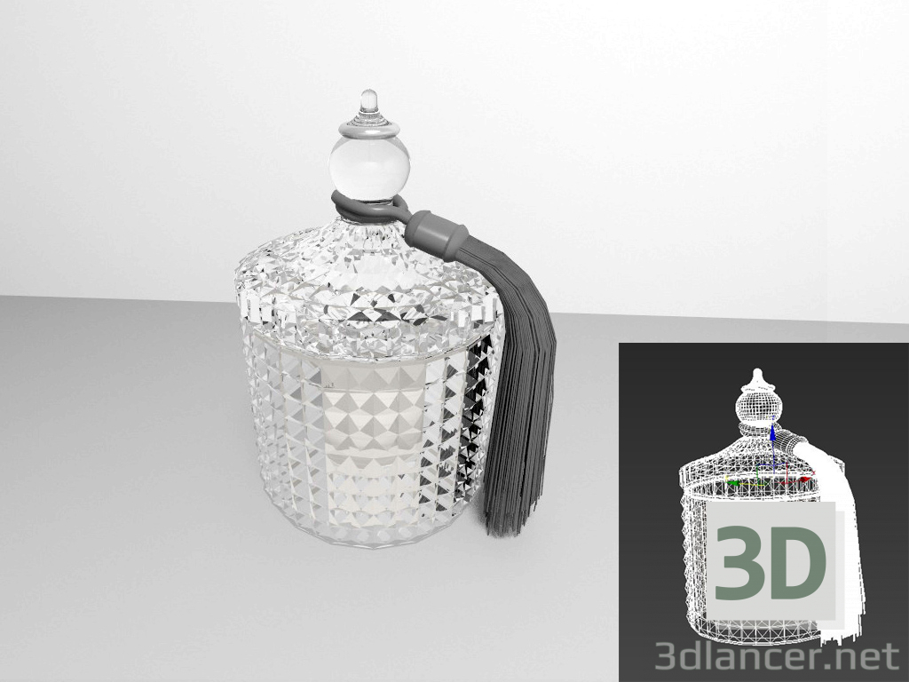 3D Modell Zuckerdose - Vorschau