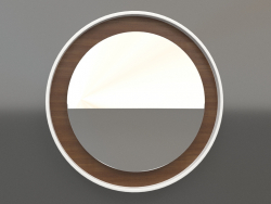 Miroir ZL 19 (D=568, bois brun clair, blanc)