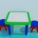 3D modeli Masa ve sandalyeler - önizleme