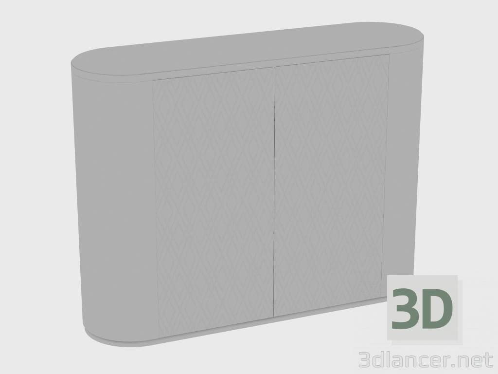 modello 3D Bar BEVERLY BAR CABINET DIAMOND (160x60xH140) - anteprima