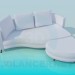 3d model Sofa with an ottoman - preview