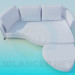 3d model Sofa with an ottoman - preview