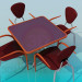 3d model Cafe table - preview
