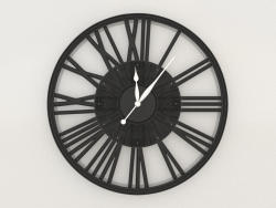 Wall clock GRACEFUL (black)