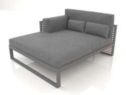 XL modular sofa, section 2 left, high back (Anthracite)