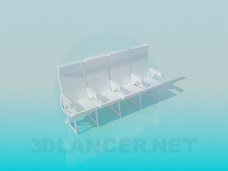 3D modeli Kapalı koltuk - önizleme