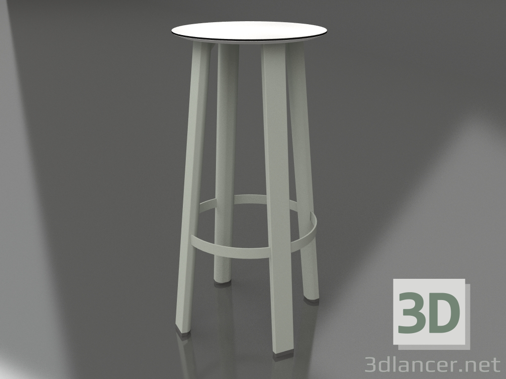 3d model High stool (Cement gray) - preview