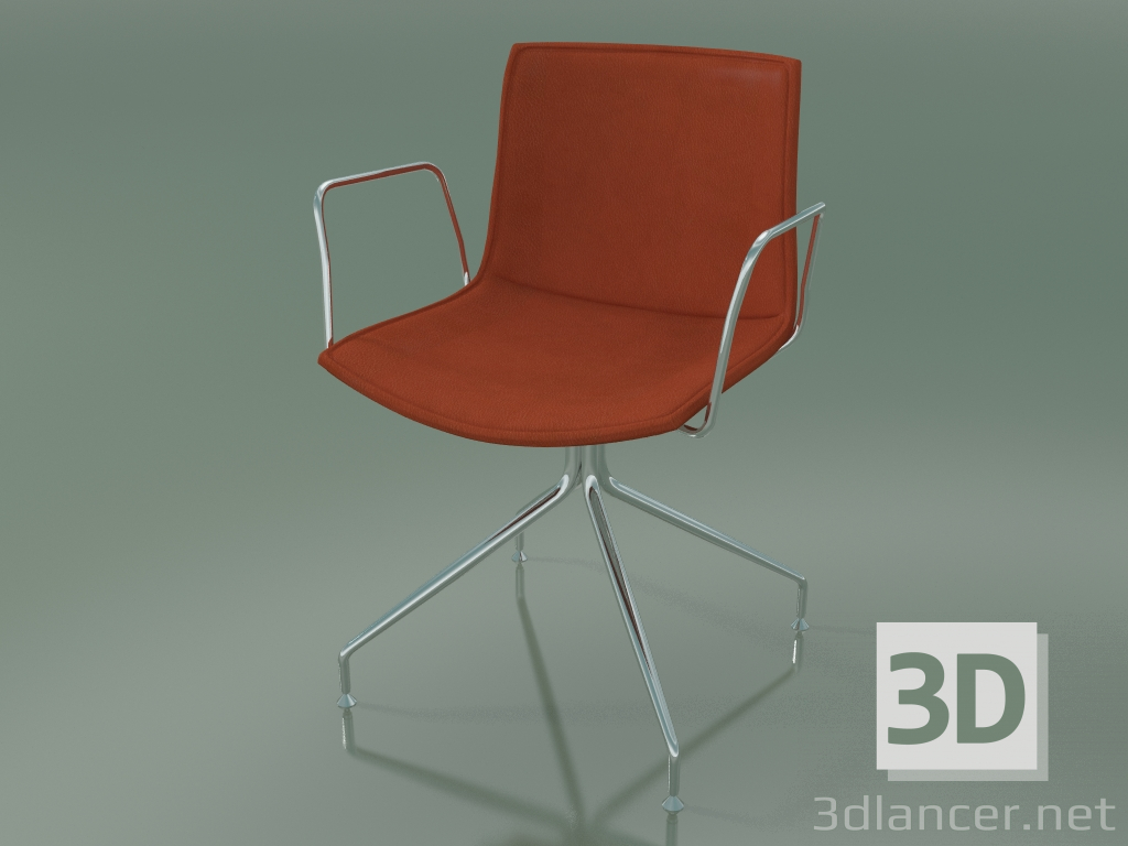 Modelo 3d Cadeira 0314 (giratória, com braços, com interior em couro removível, capa 3) - preview