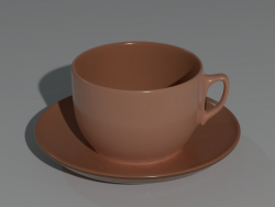 Coffee mug on a saucer
