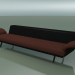 modello 3D Modulo centrale Lounge 4421 (L 270 cm, Nero) - anteprima